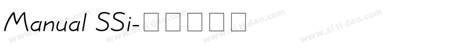 Manual SSi字体转换